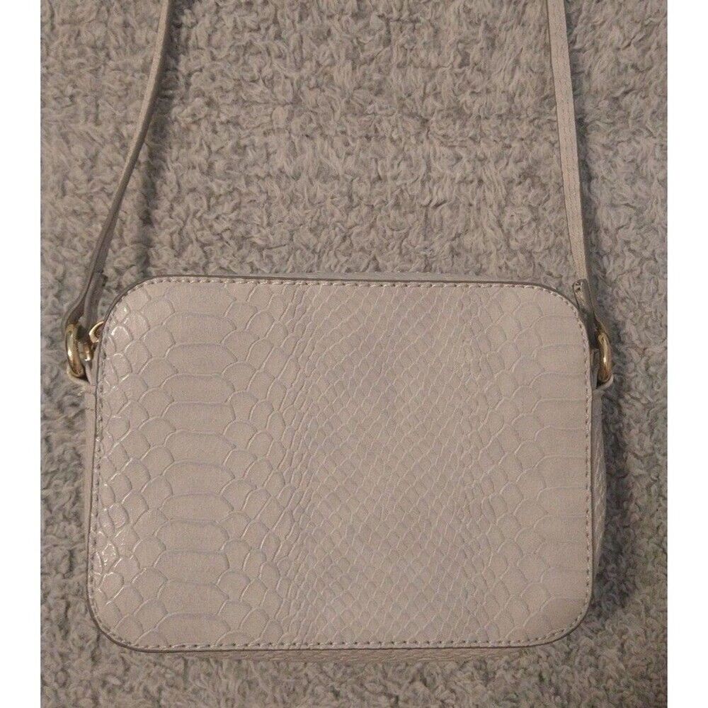 Asos snakeskin print Crossbody Bag Gray Classic Animal